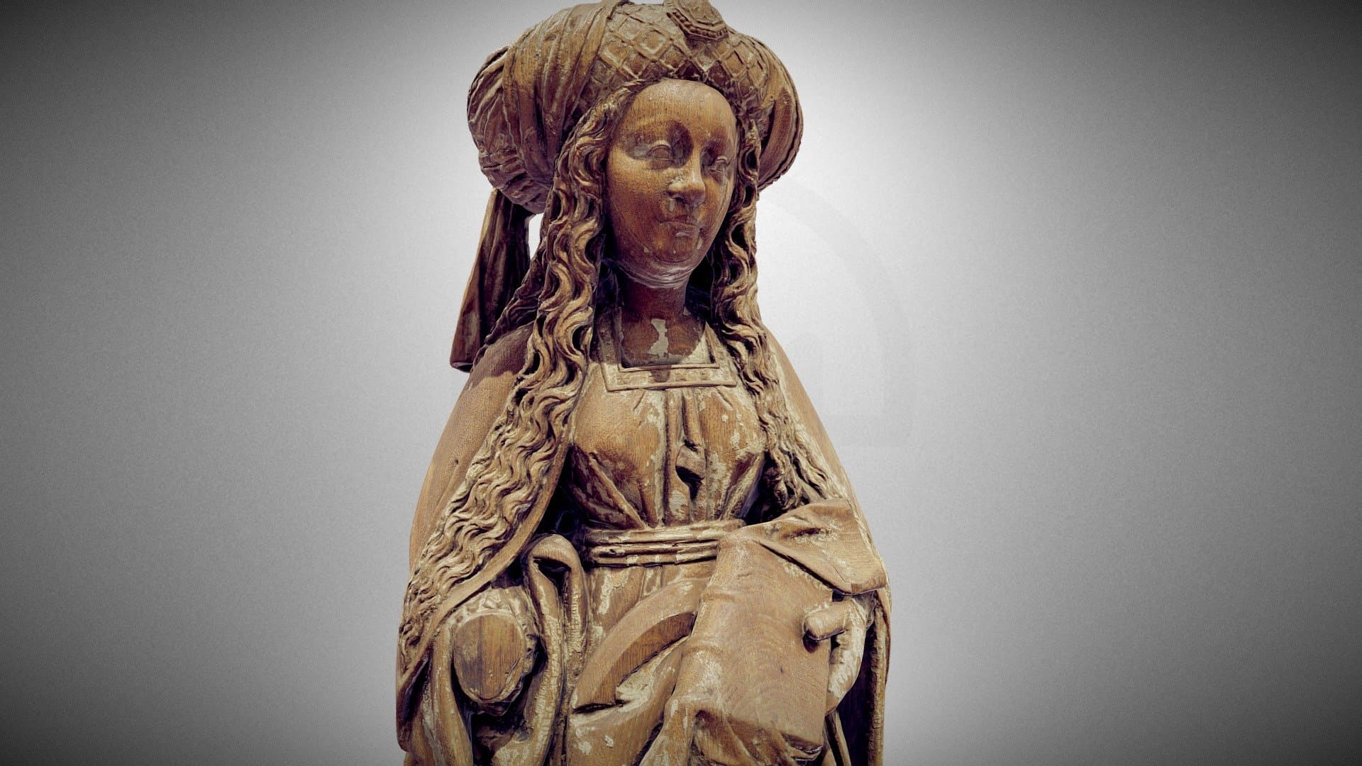 Unknown woman saint with a book