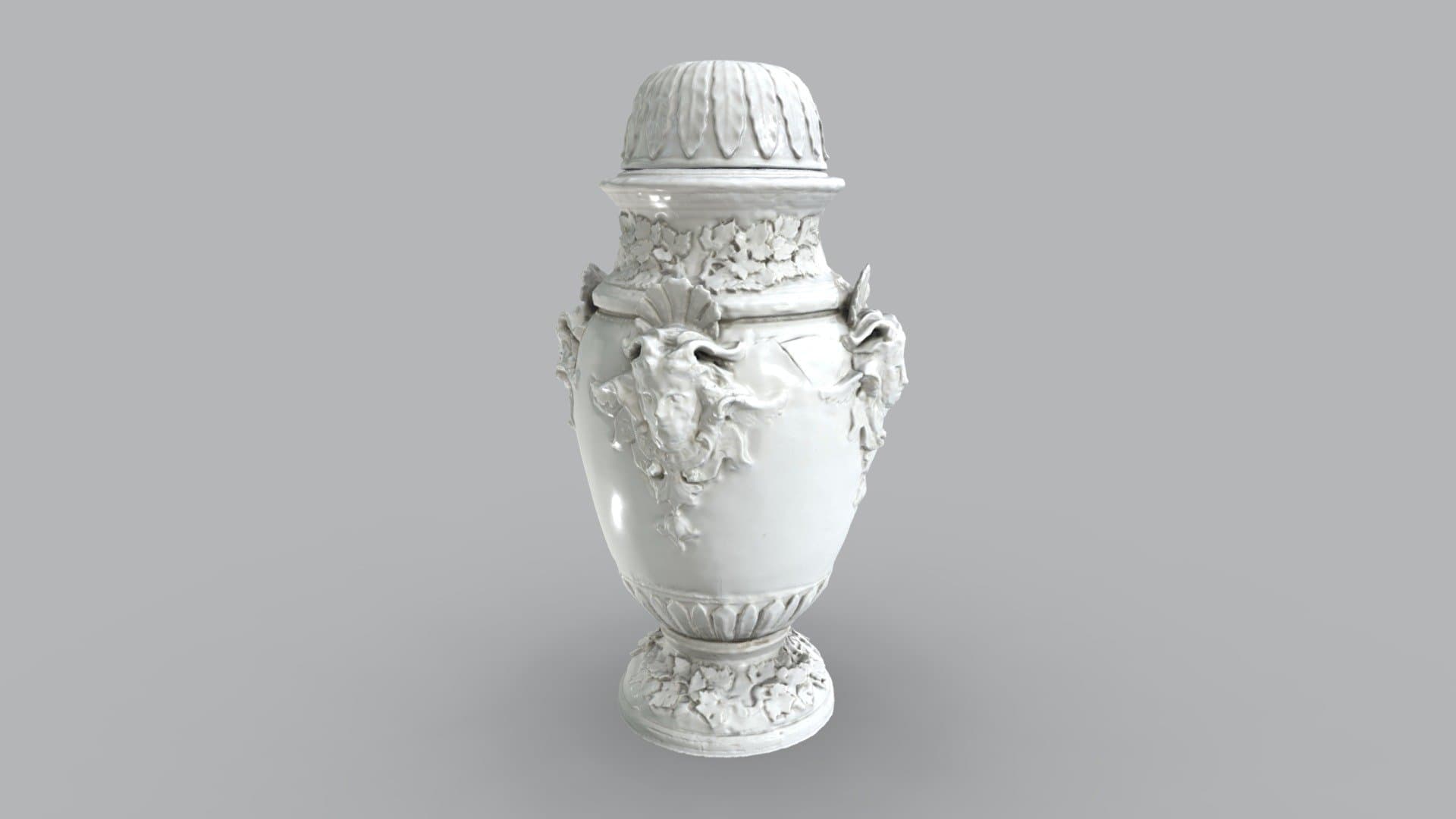 Große Vase mit Reliefauflagen | Experiment 3D