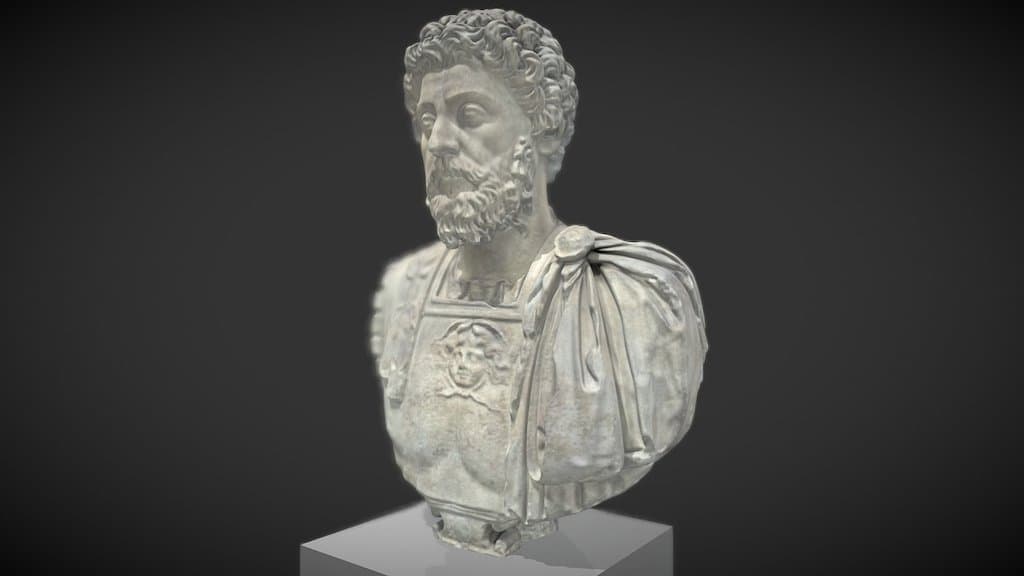 Buste cuirassé de Marc Aurèle âgé