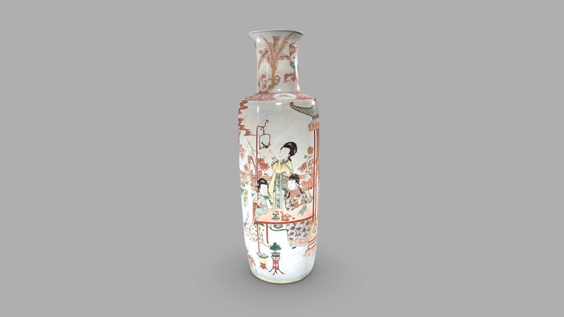 Chinesische Rouleau Vase | Experiment 3D