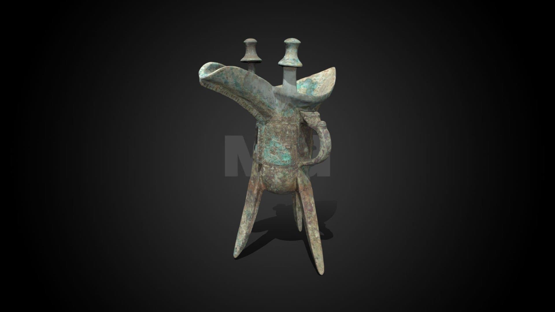 Jue wine vessel, 12th–11th century BCE