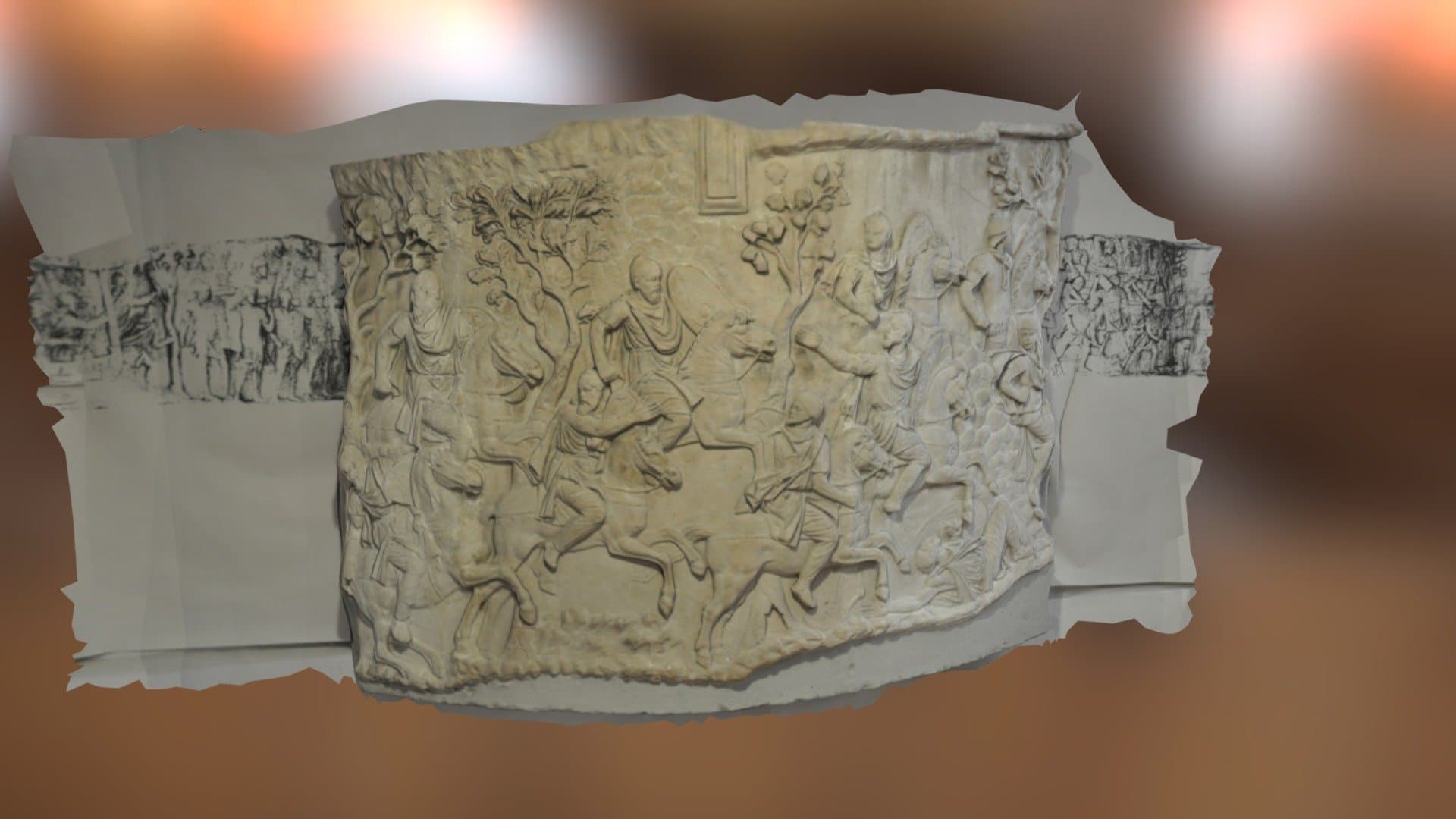 Part of Trajan's Column in Bucharest (01)