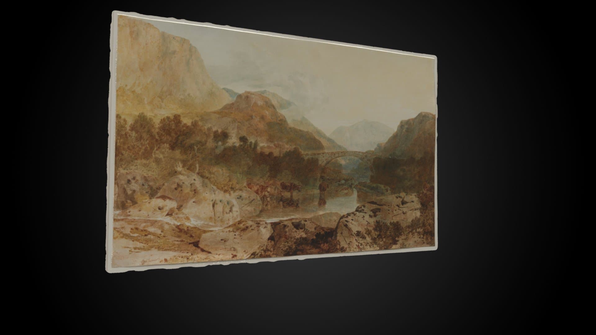 JMW Turner's 'Borrowdale, Rosthwaite Bridge...'