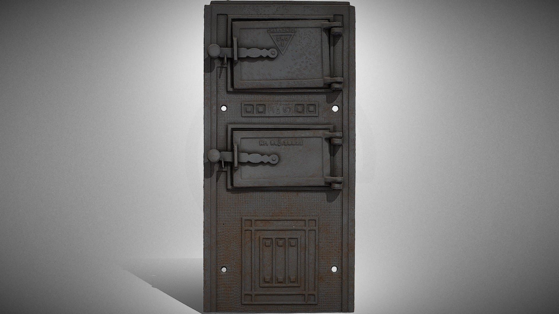 Stove door from the house of Szymon Kluger