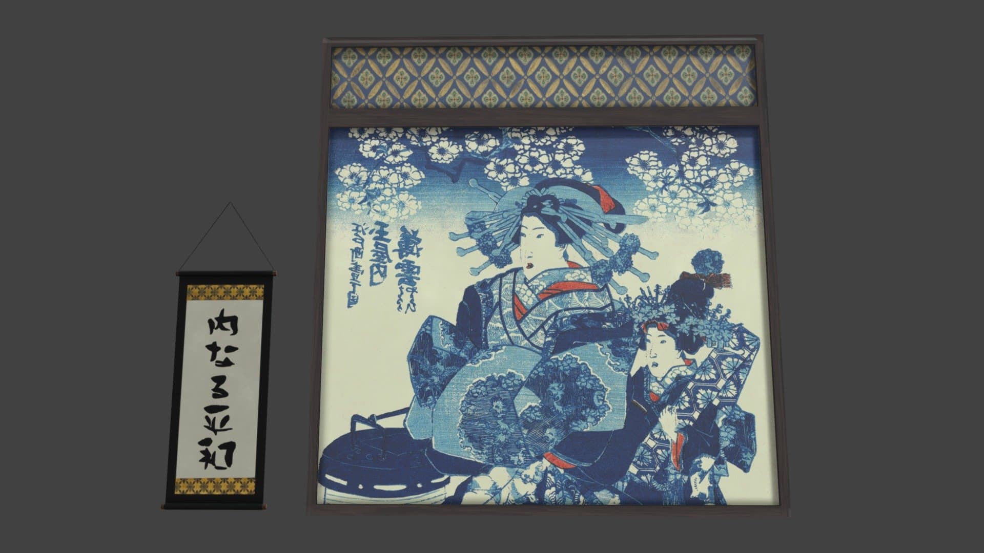 scroll wall japanese style