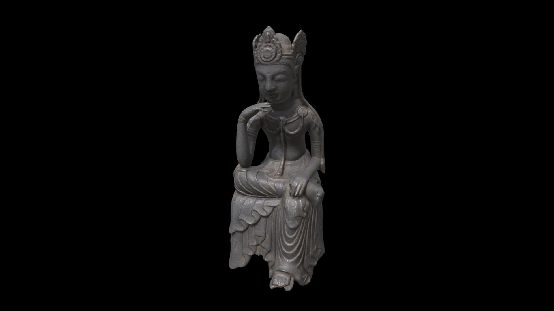 1950.86.a Buddha of the Future (Miroku Bosatsu)