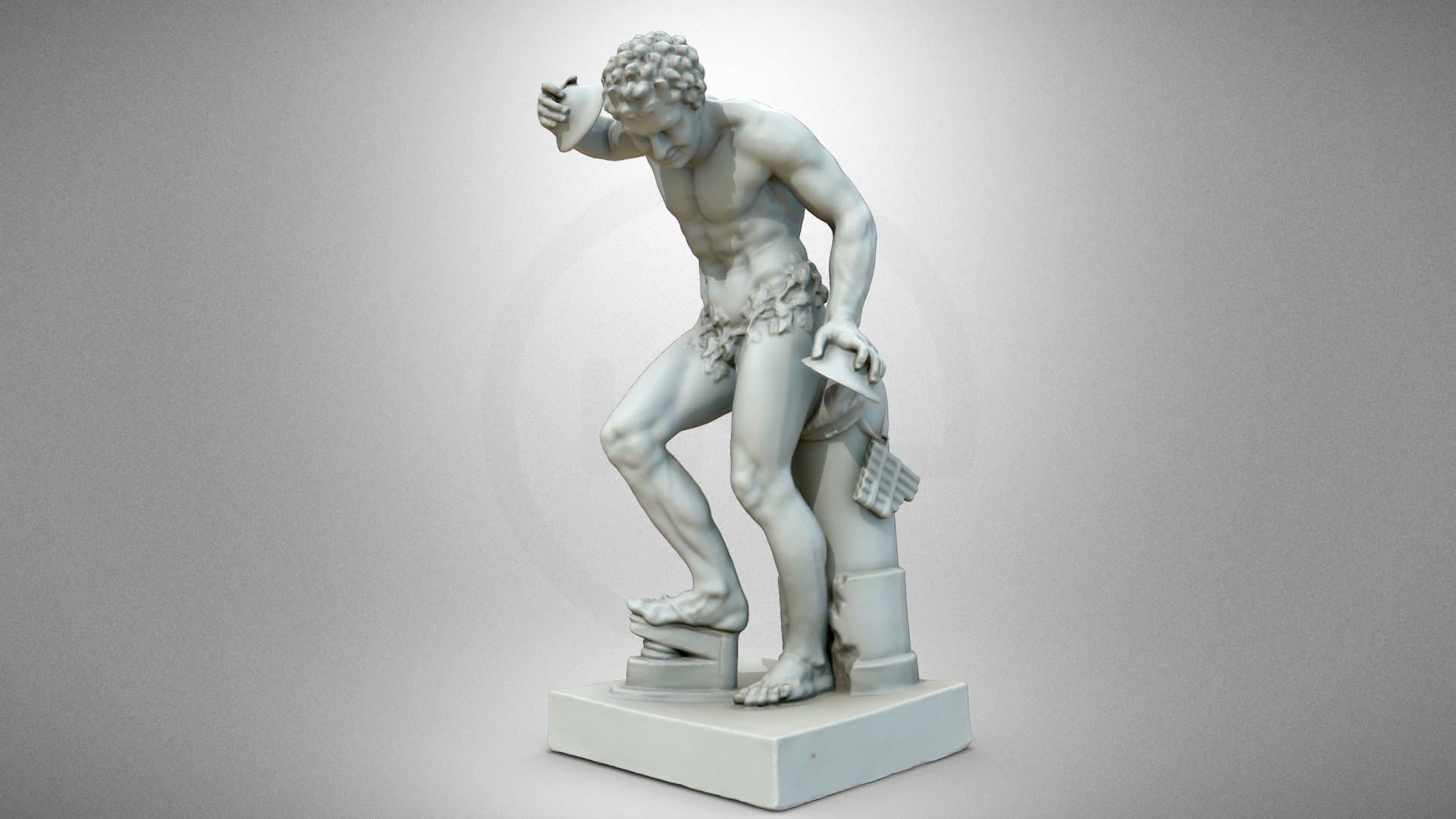 Faun with cymbals