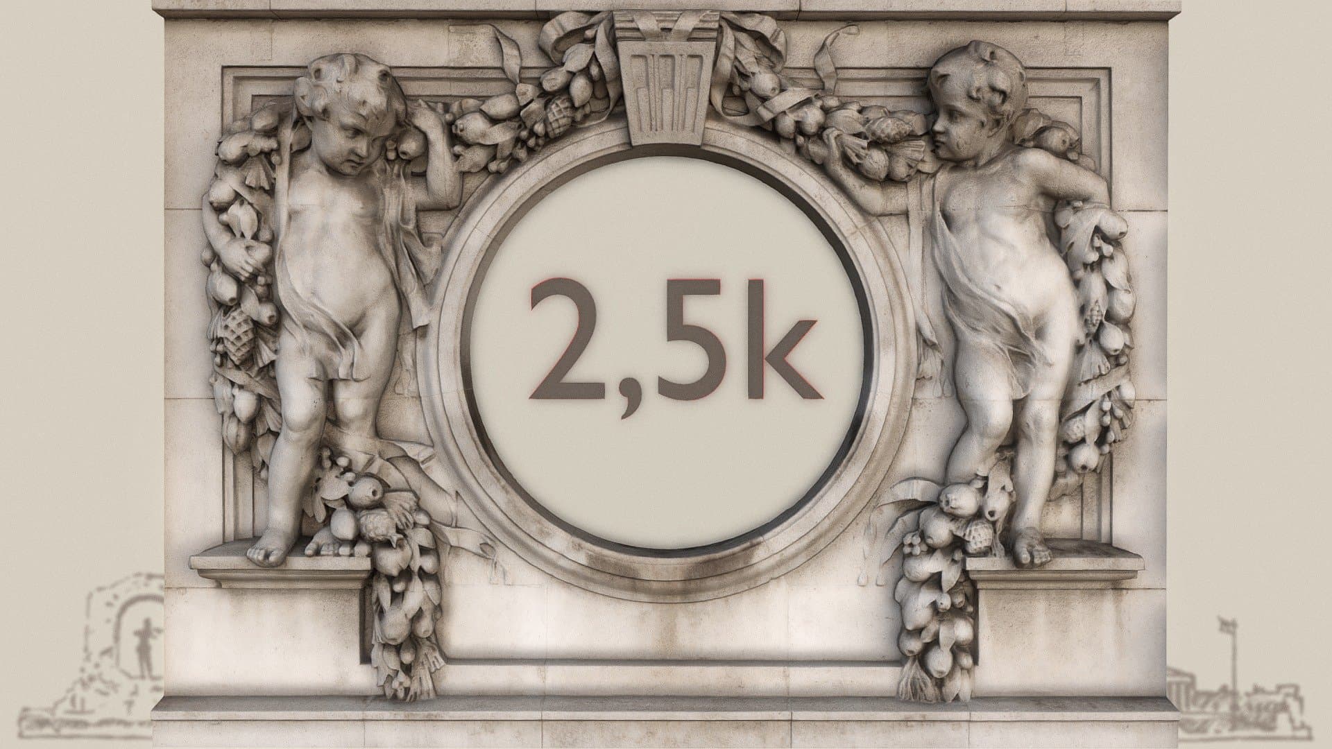 2.500 followers relief