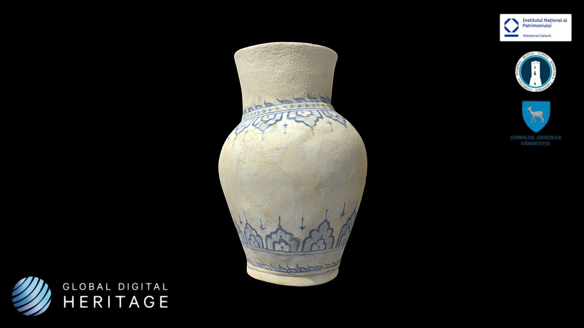 Oriental faience mug