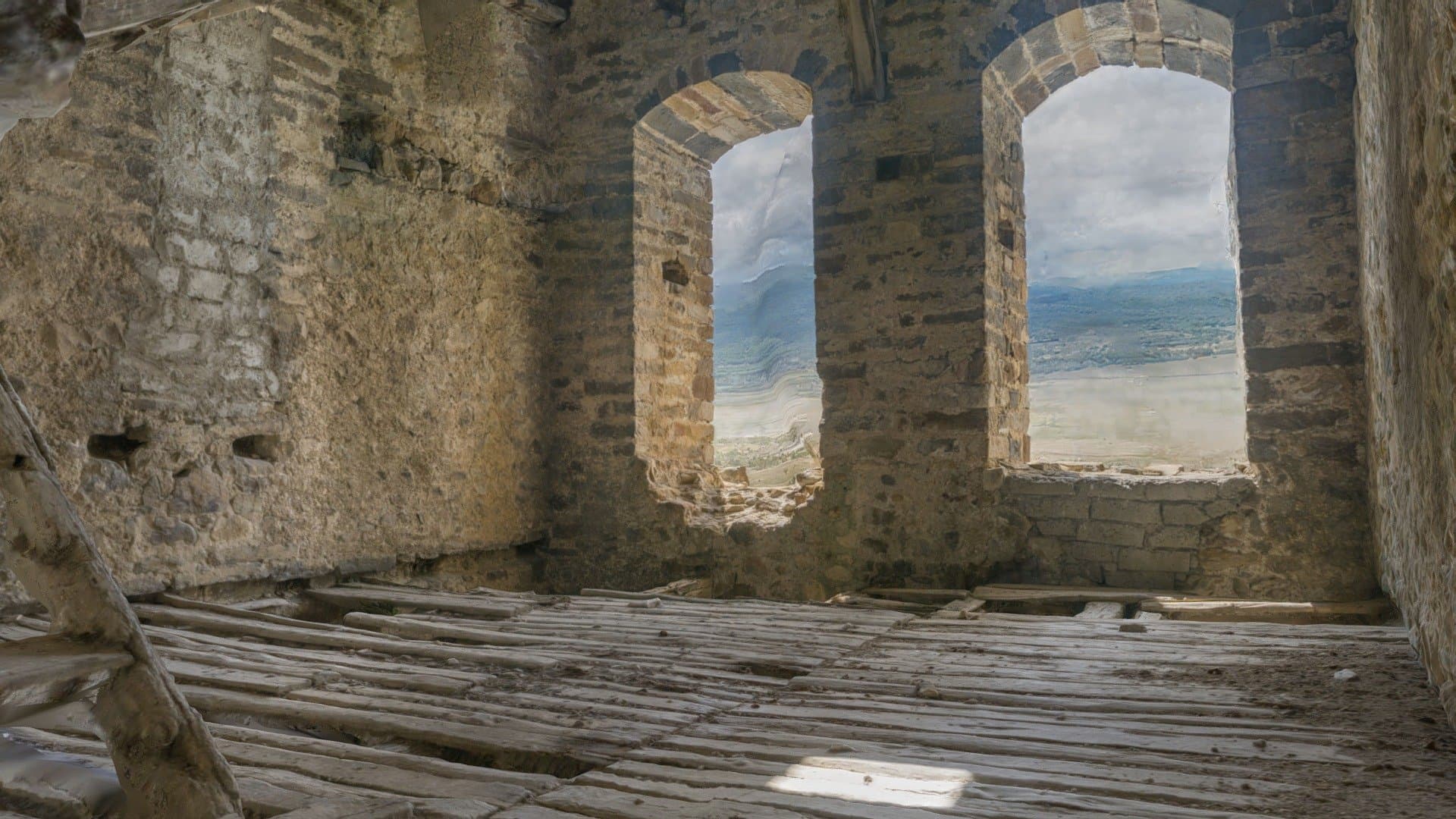 Campanario iglesia Escó