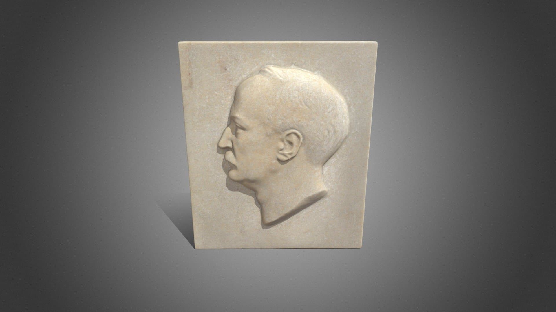 Marmorrelief: Rudolf Diesel