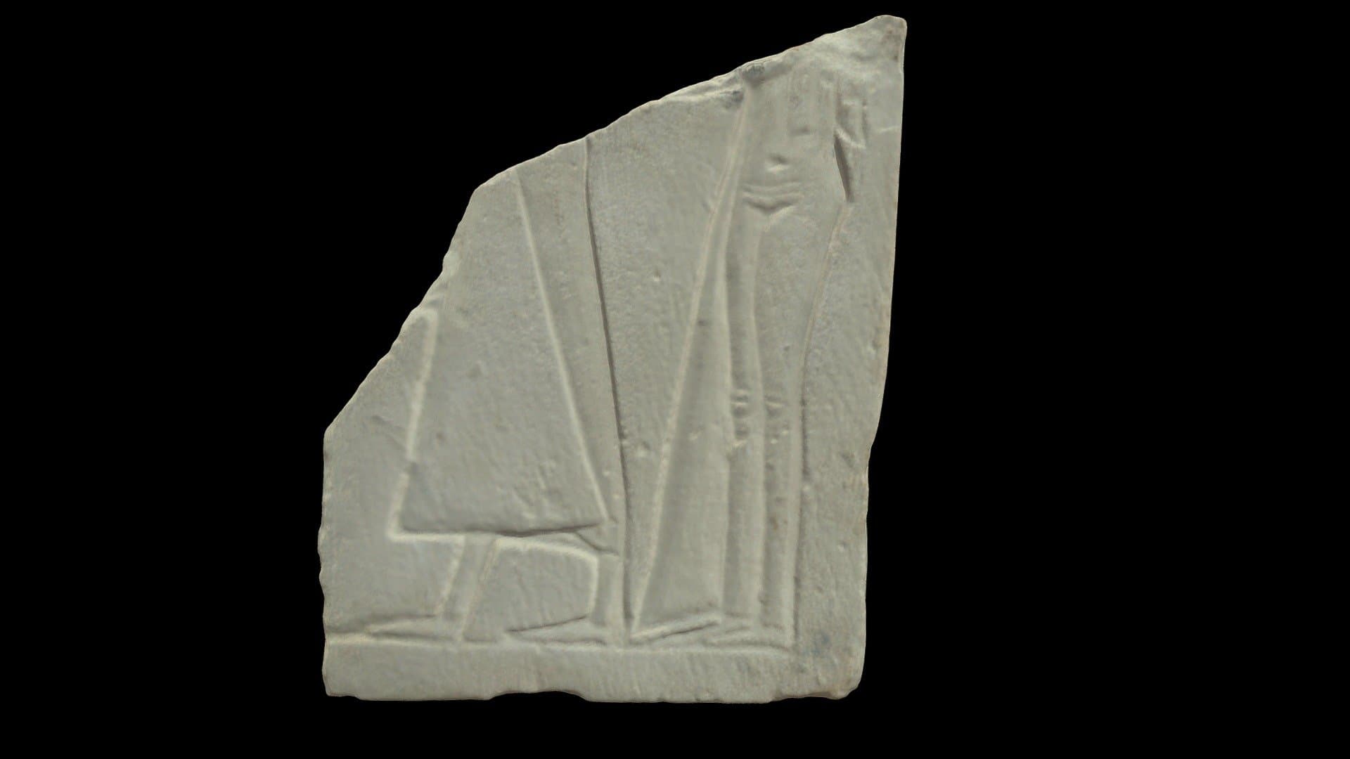 Fragment van een oud-Egyptische gedenksteen