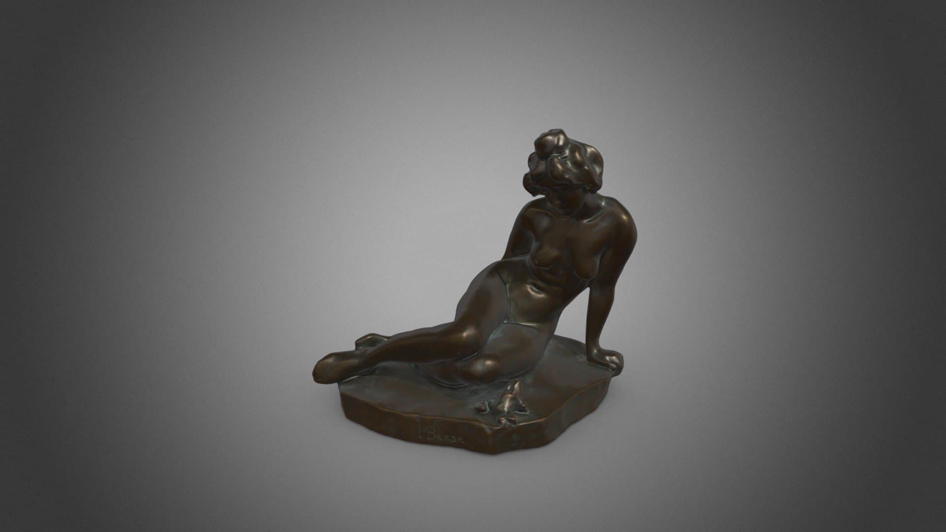 Bronzestatue von Melli Beese