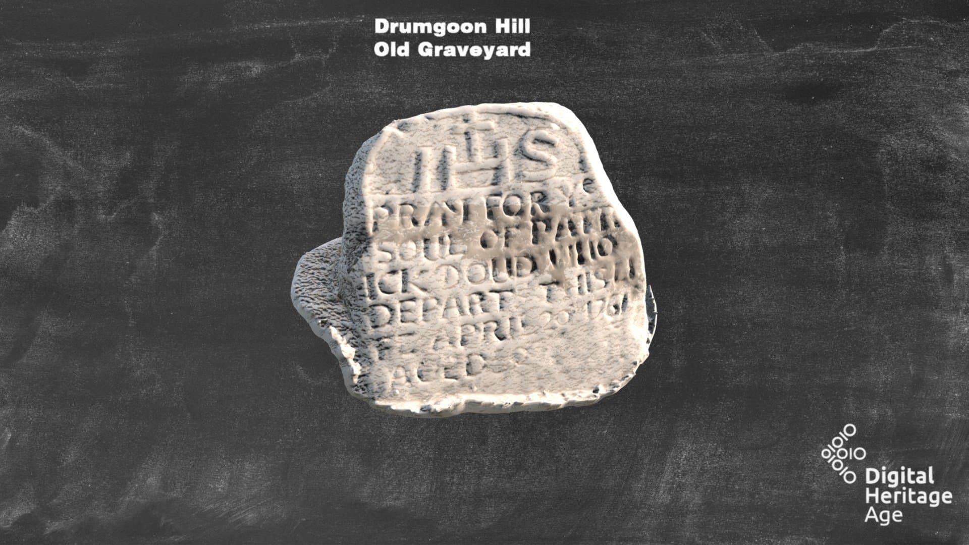 Drumgoon Hill - Old Graveyard Headstone 573