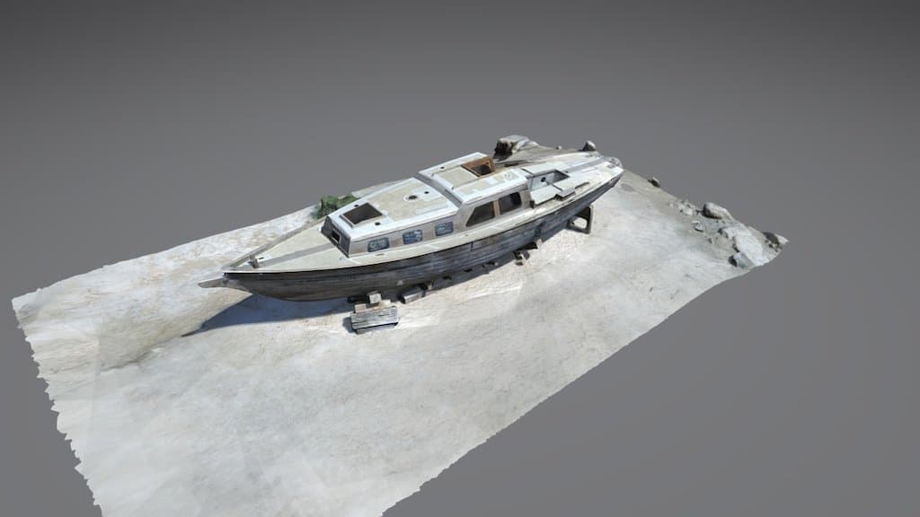 Old Salton Sea Boat at Bombay Beach