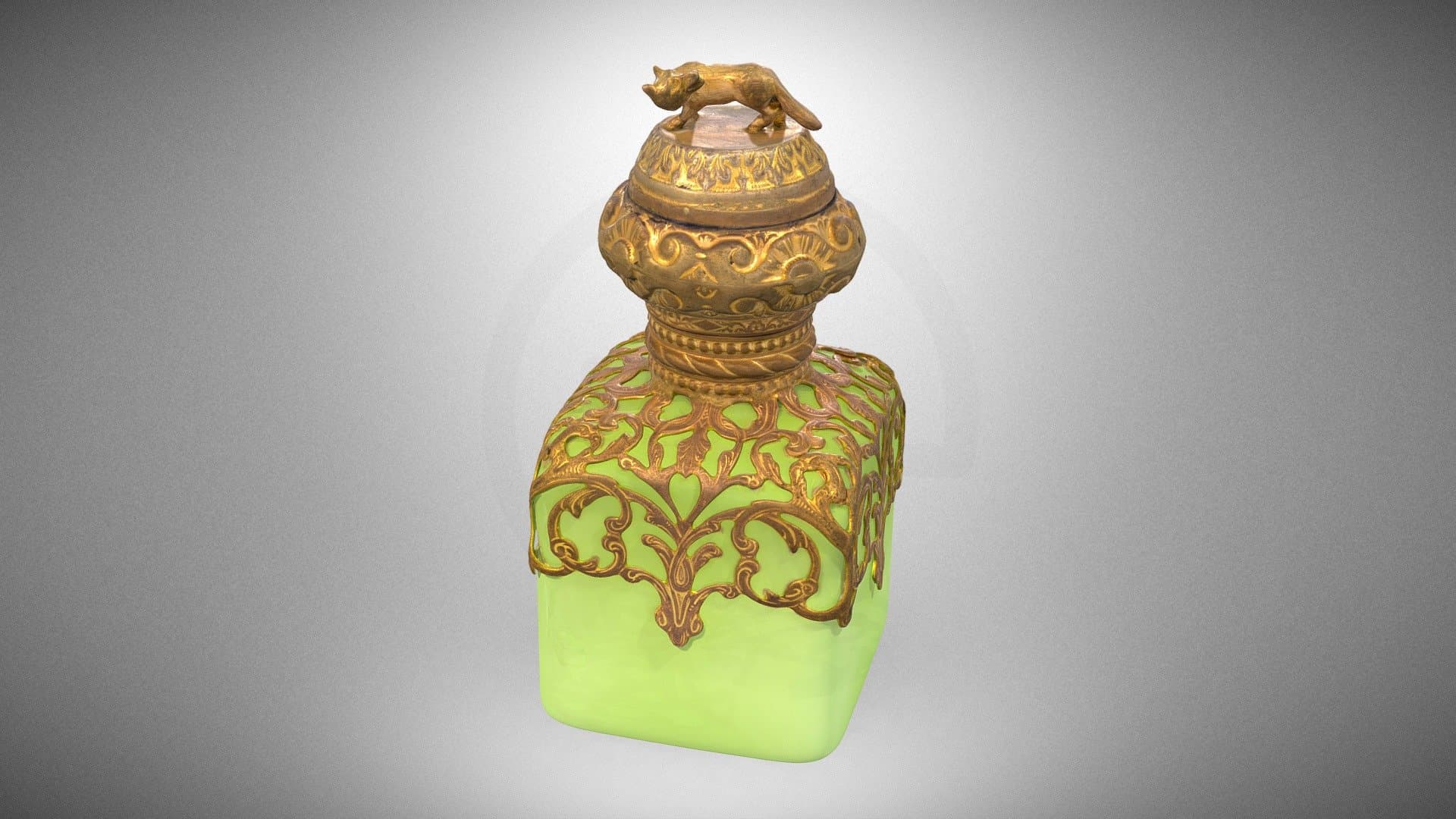 Bottle with an openwork decoration