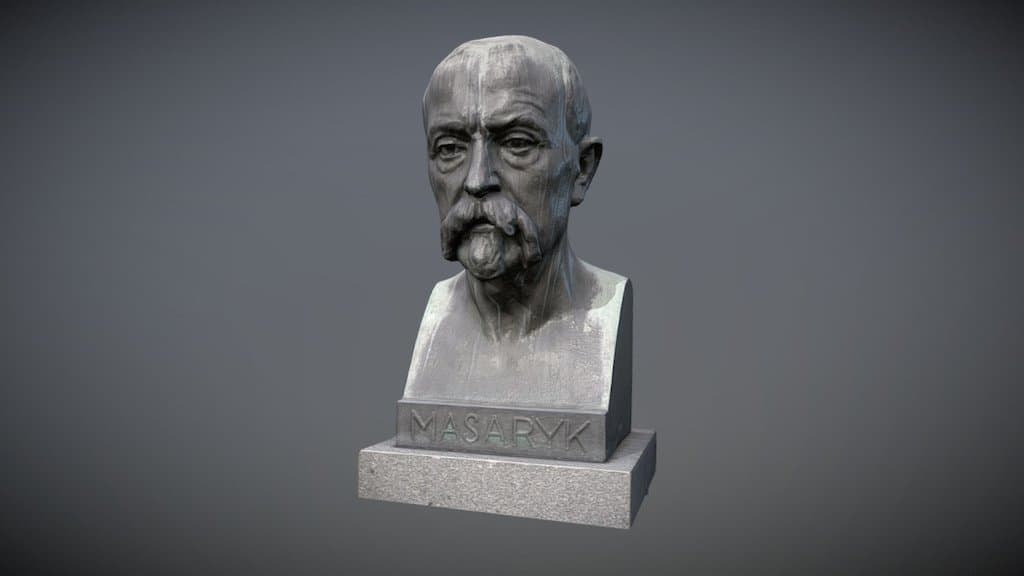 Tomáš Garrigue Masaryk - bust Vsetin
