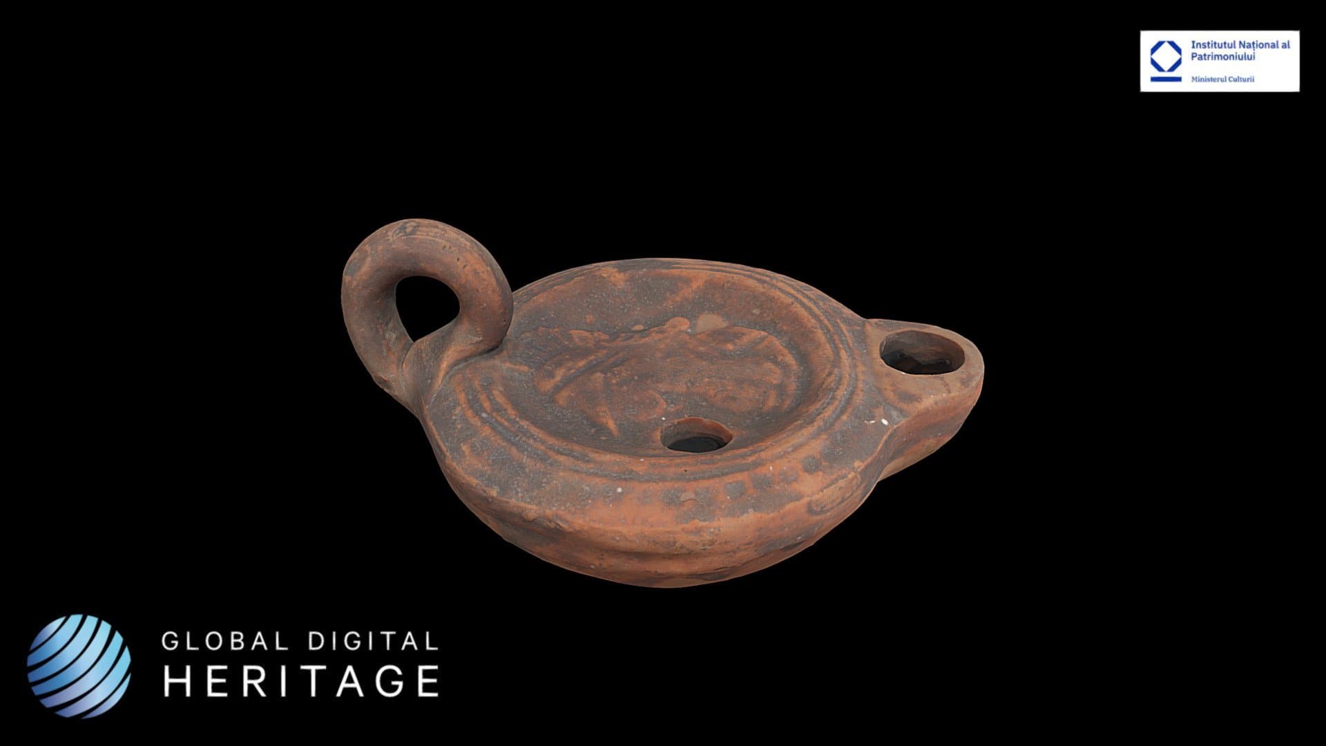 Ceramic oil lamp