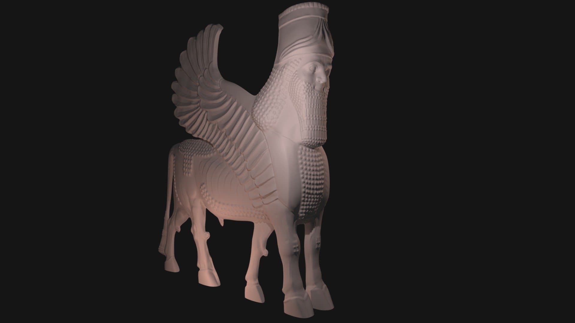 Persian Lamassu High Poly