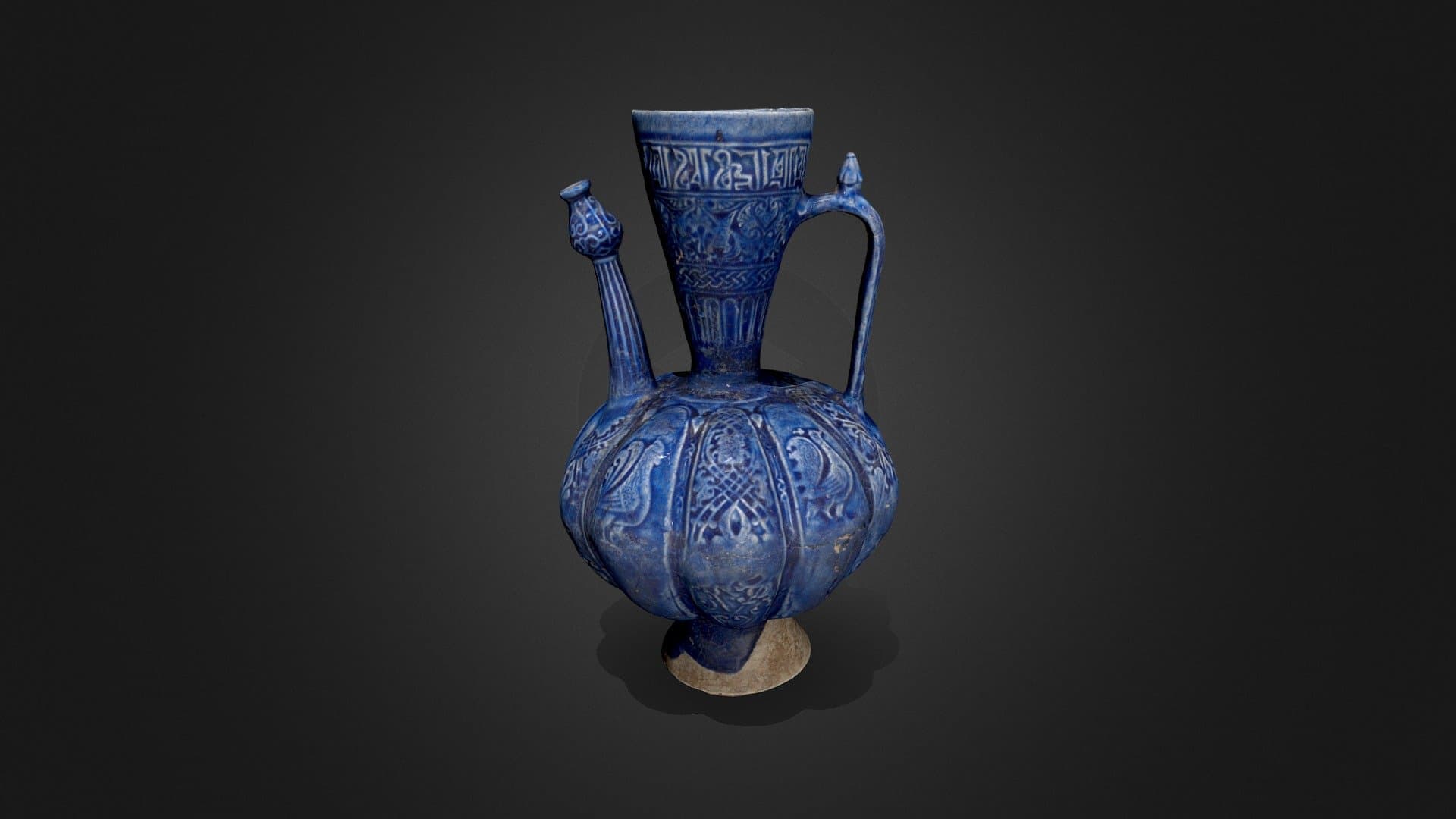 Kashan ware ewer, 12th C CE
