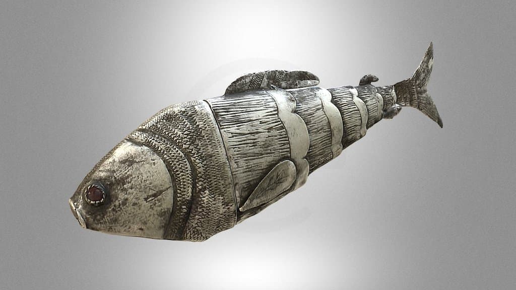 Fish-shaped besamin box