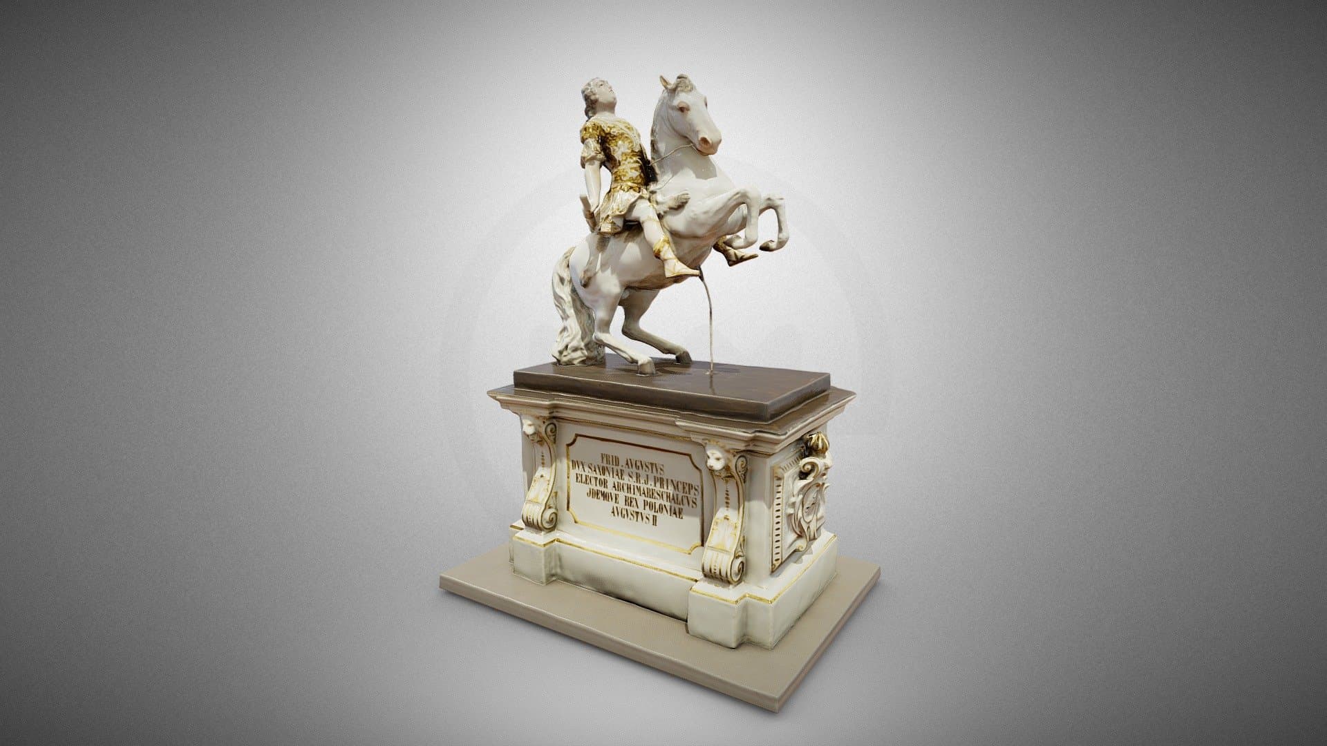 Augustus III on horseback