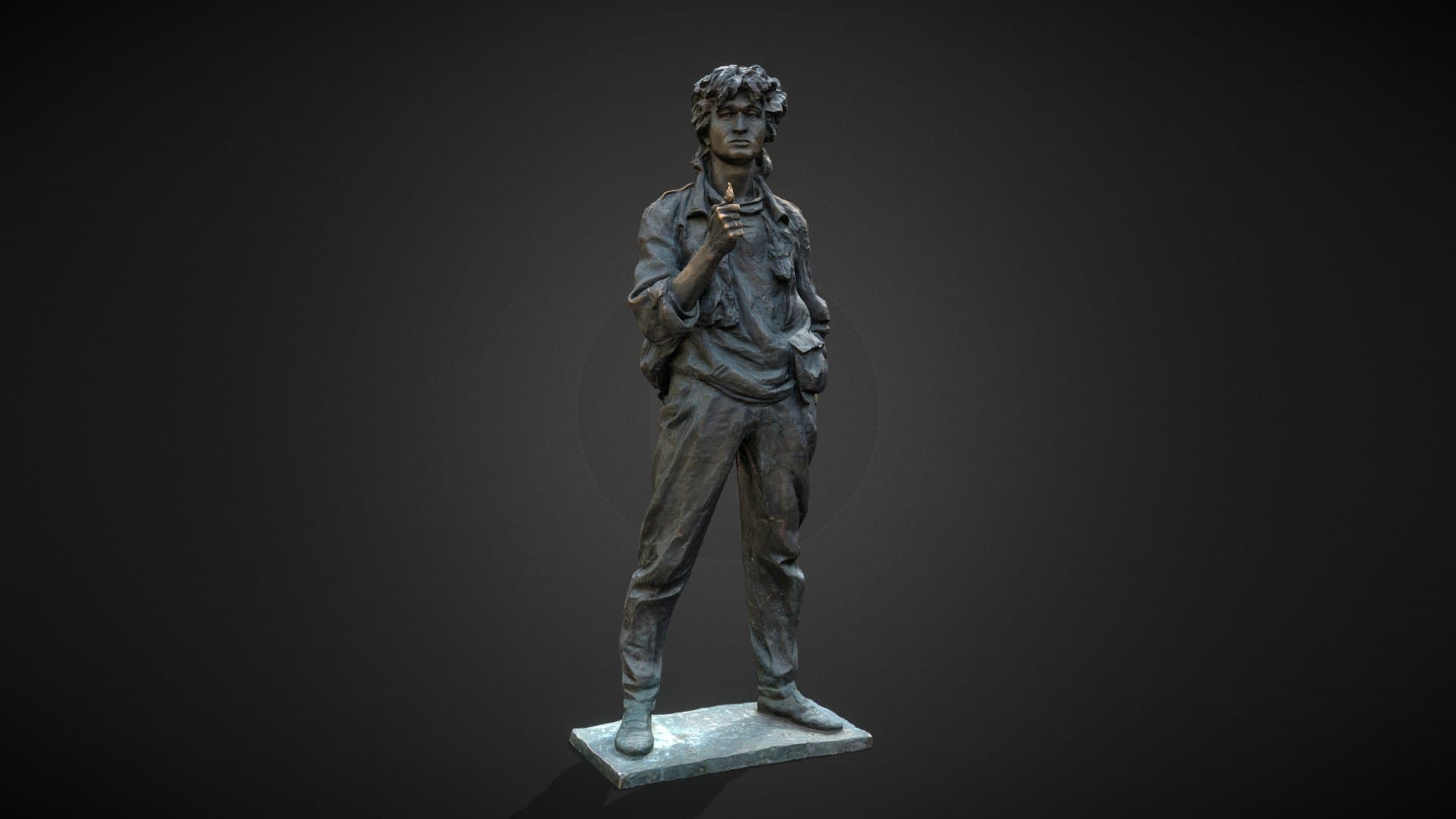Viktor Tsoi Monument in Almaty, Kazakhstan