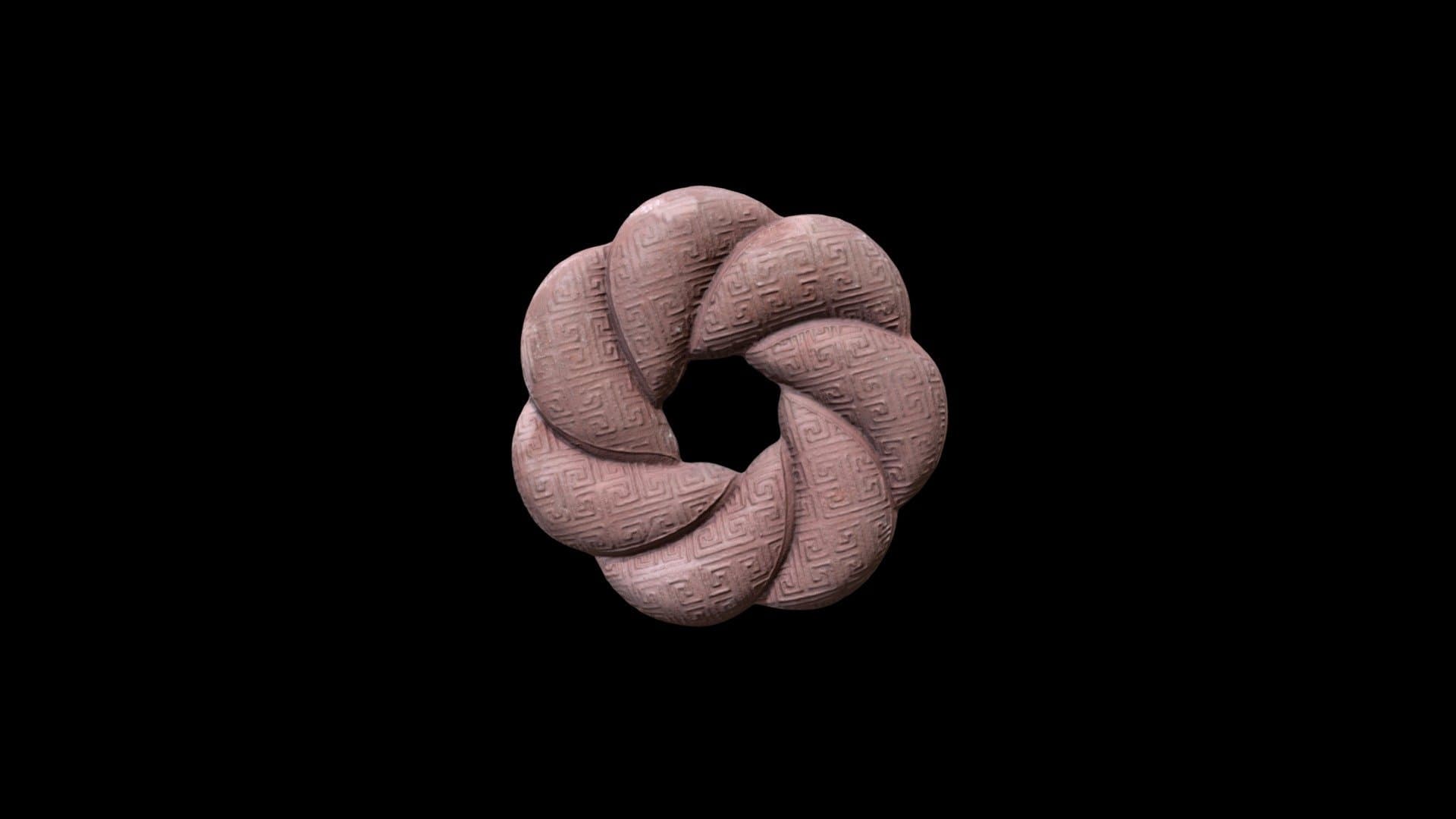 1942.206.d Ink Cake in Shape of a Brocade Knot
