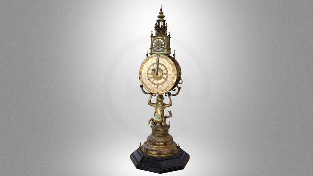Astronomical monstrance clock