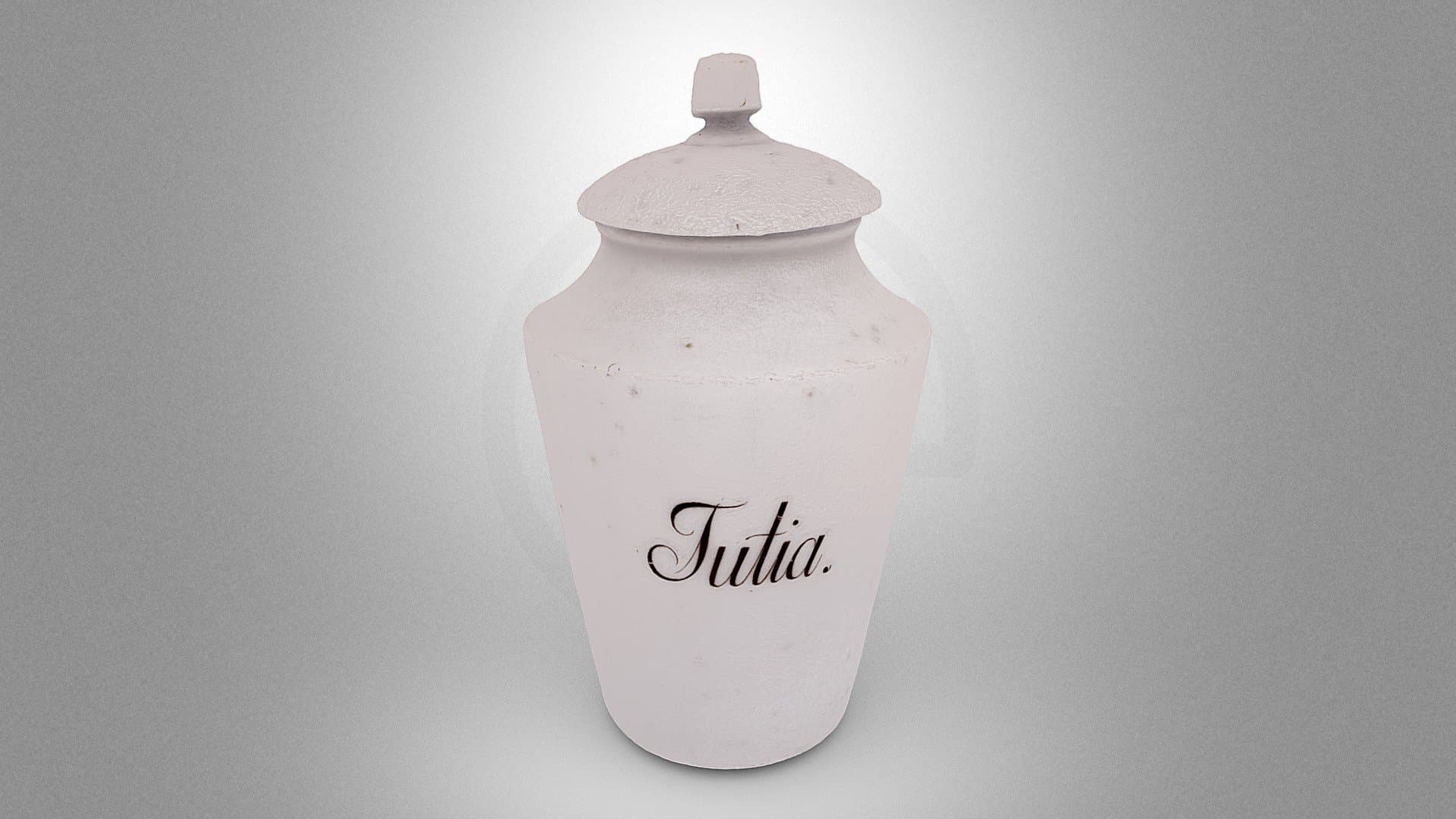 Pharmacy vessel for Tutia praeparata