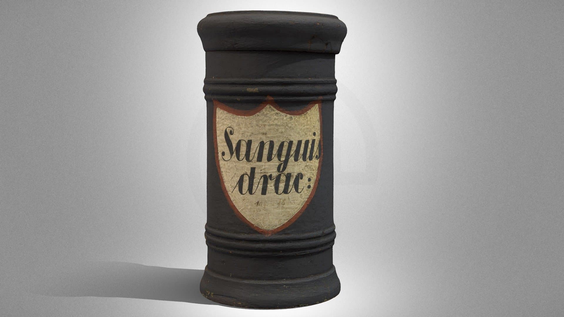 Apothecary vessel for dragon resin