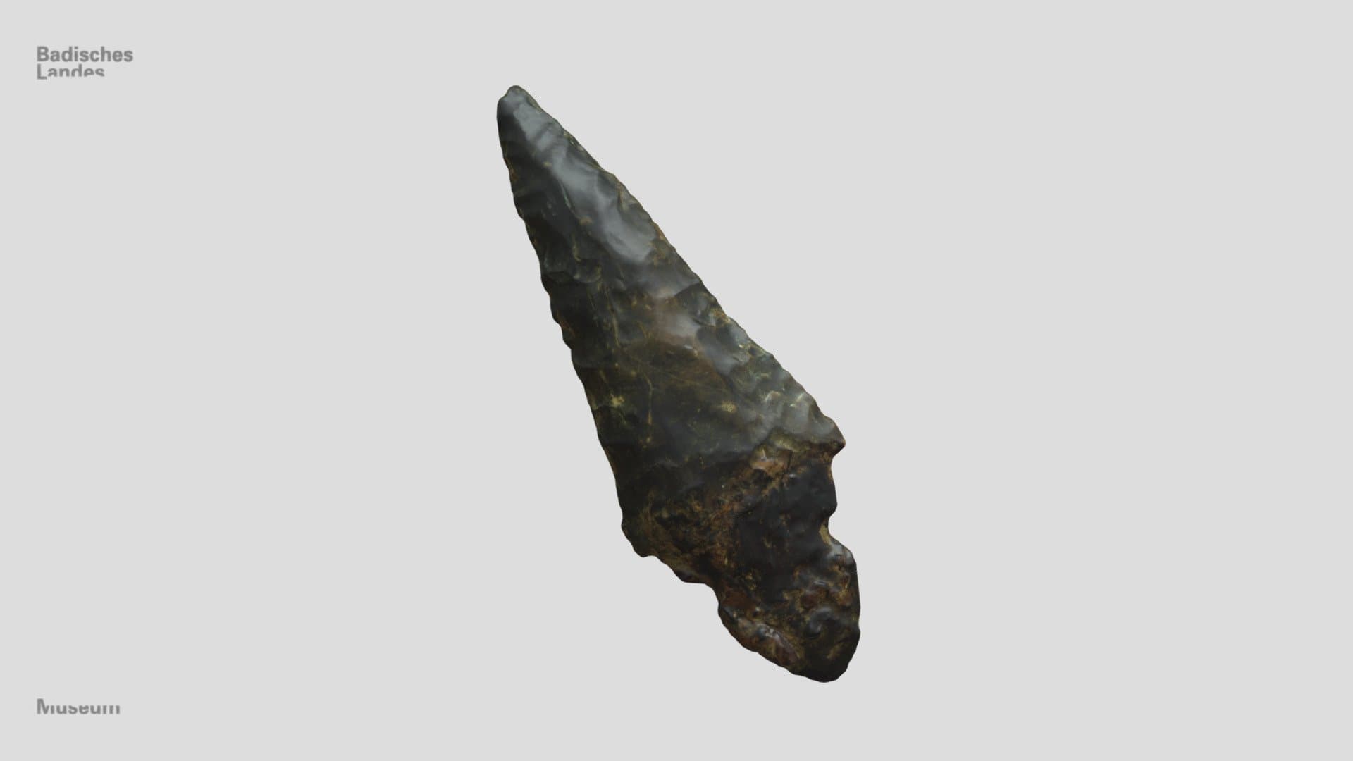 Dolchklinge mit Birkenpechresten