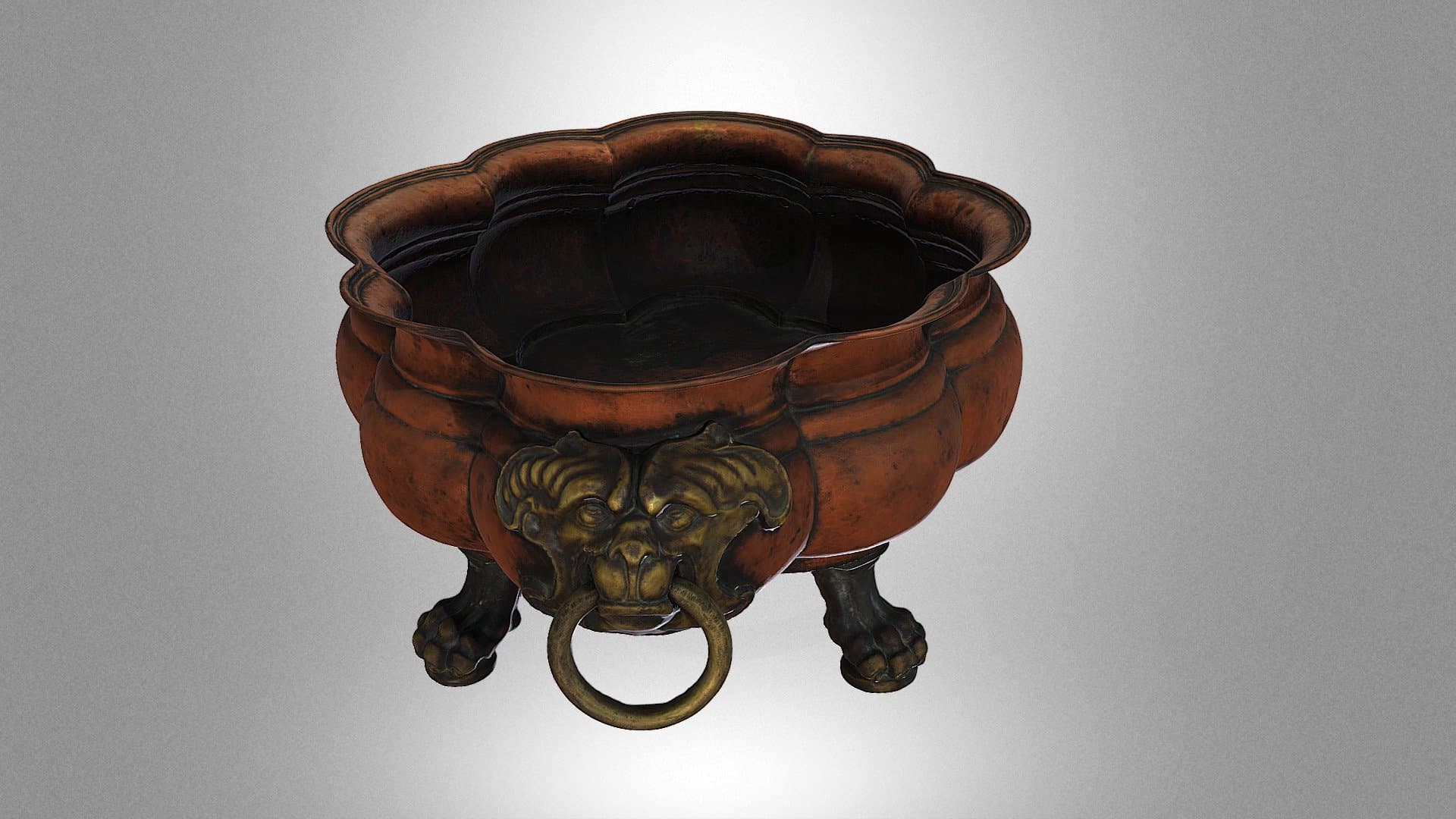 A vessel for washing feet