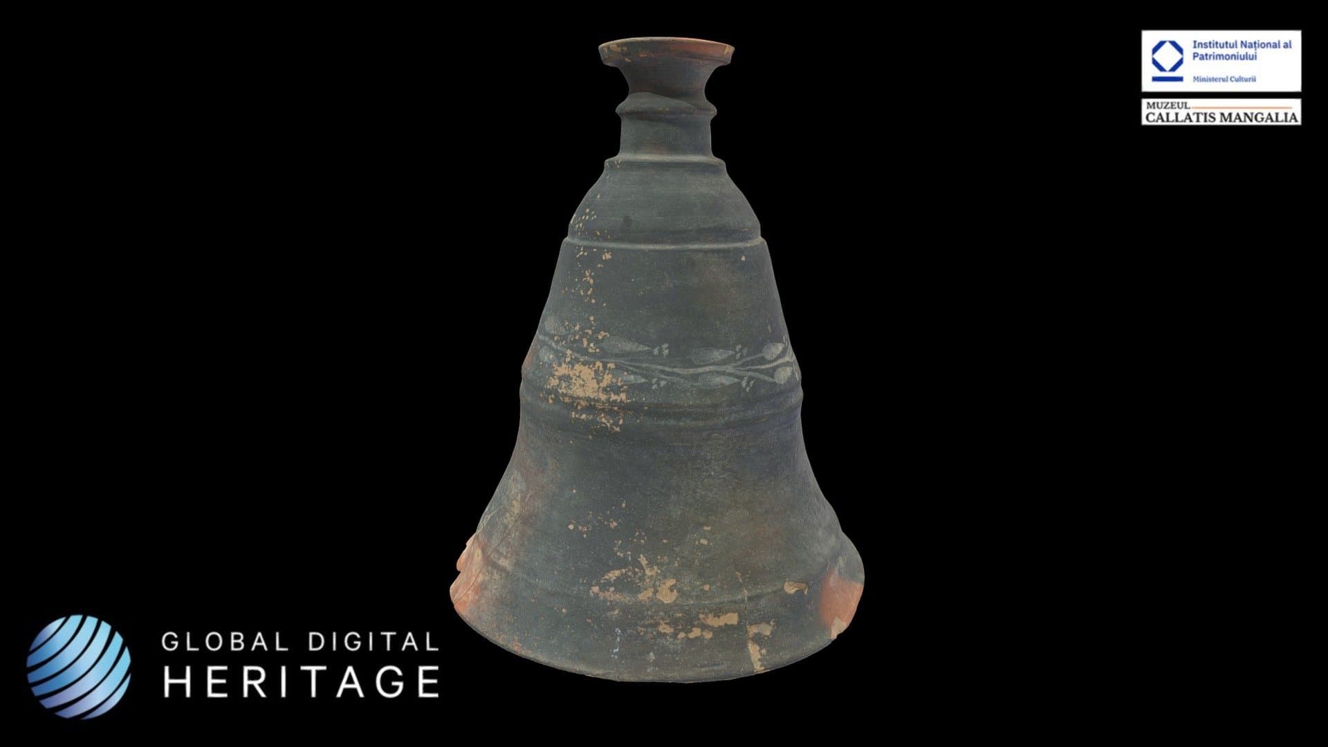 Lid of funeral urn