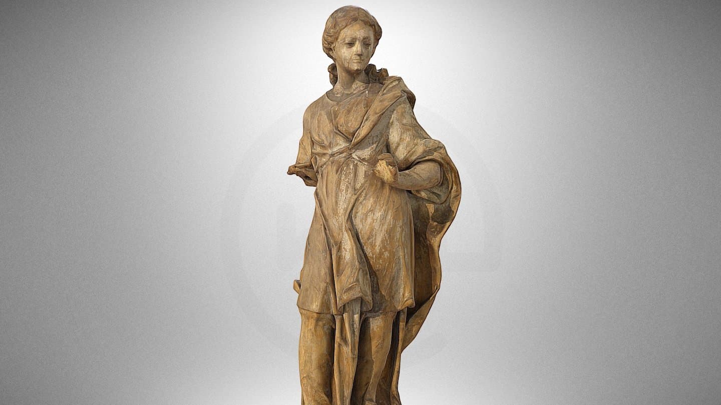 Sculpture showing “St. Anna” from 18th century