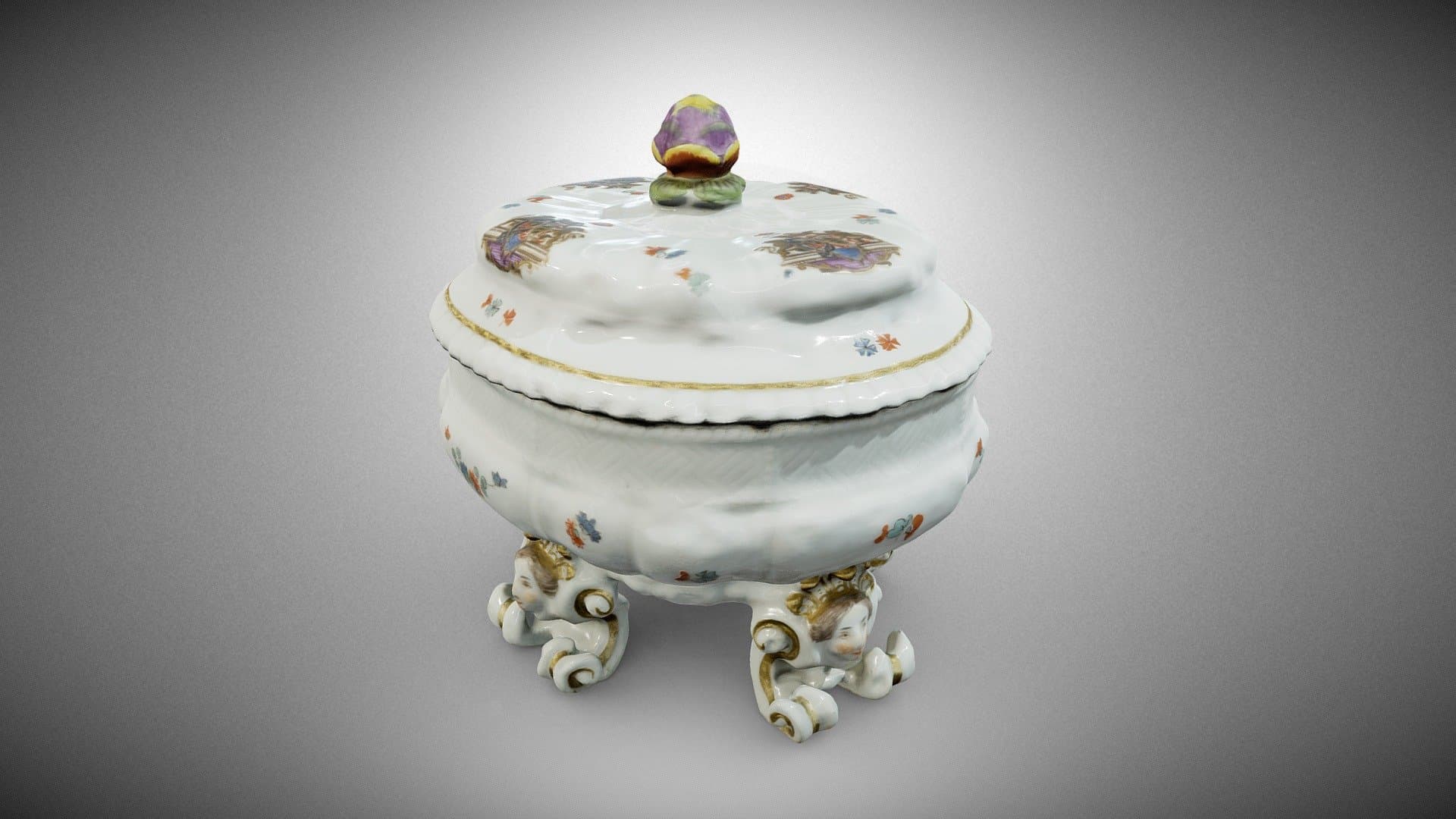 Sugar bowl from Aleksander Józef Sułkowski’s set