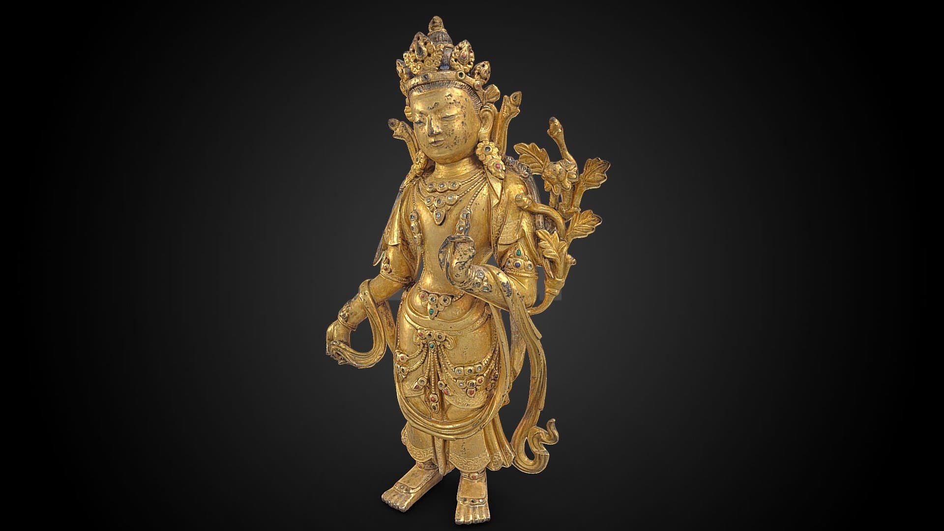 Bodhisattva, one of a pair, 18th C CE