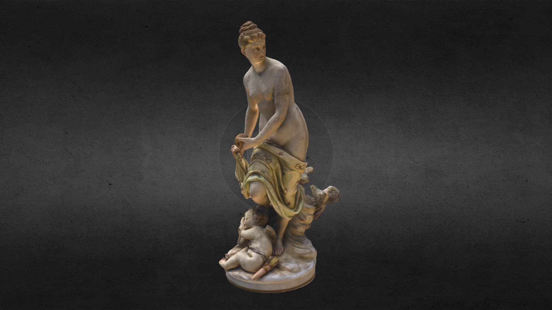 Venus with the apple of Paris