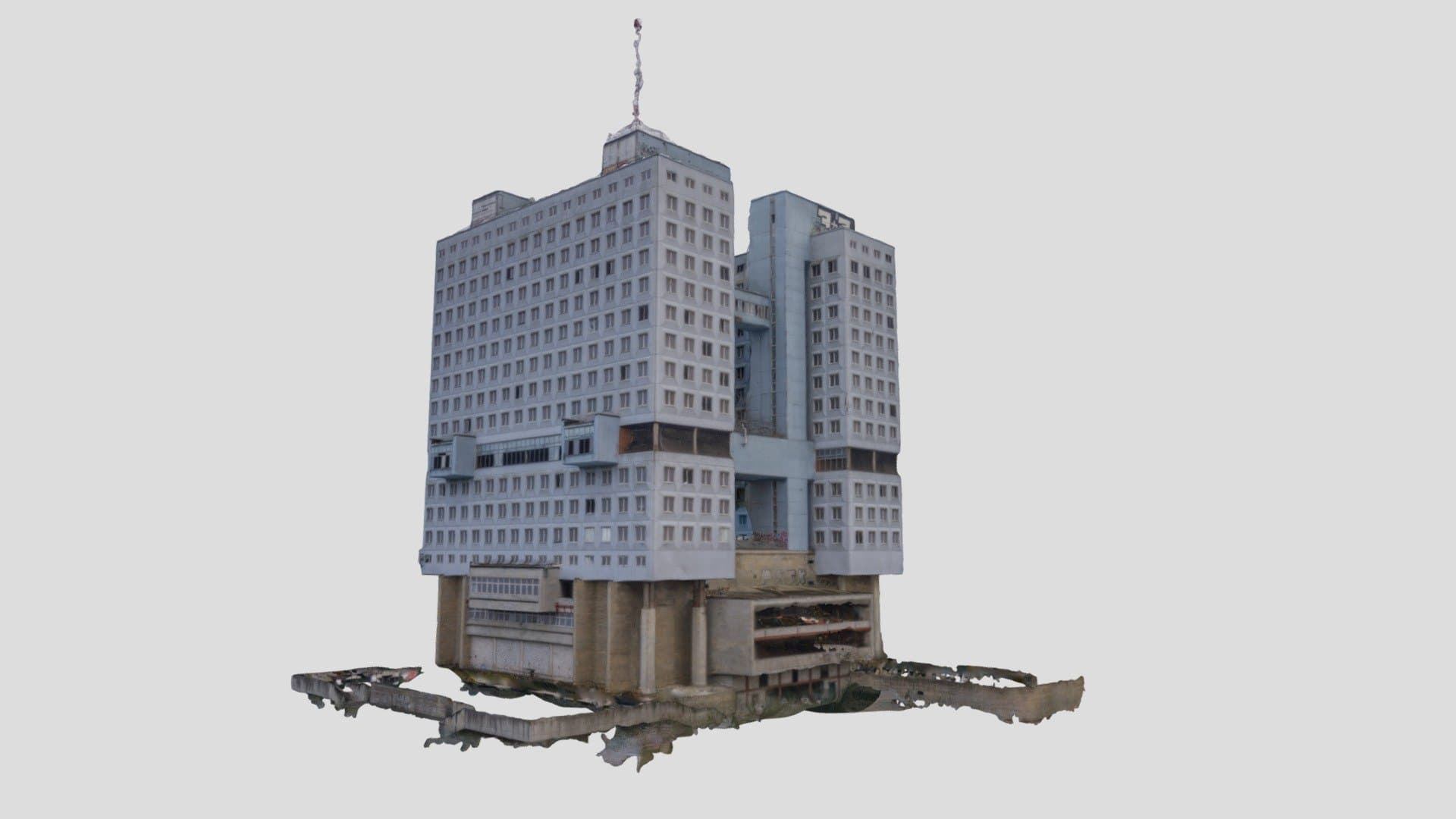 Дом Советов, Калининград (с земли)