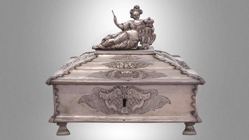 Counter for writing accessories of a city scribe