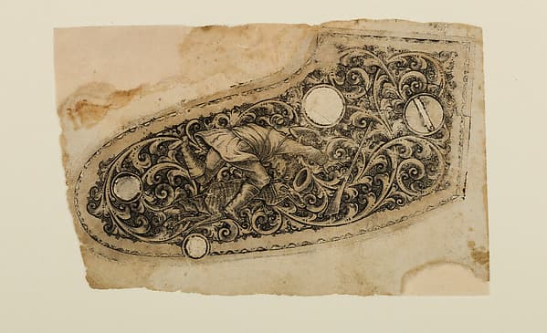 Inked Impression (or "Pull") of Engraved Firearms Ornament