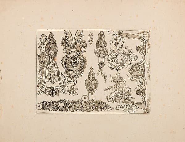 Plate Nine from Nouveavx Desseins D'Arquebvseries