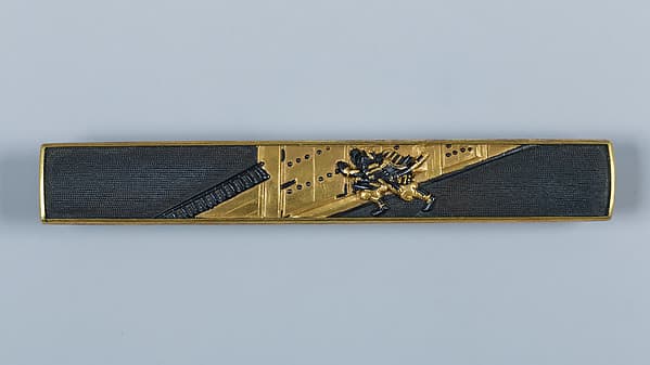Set of Sword Fittings (Mitokoromono) with Two Additional Knife Handles (Kozuka) and a Pair of Grip Ornaments (Menuki)