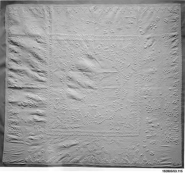 Wholecloth whitework quilt