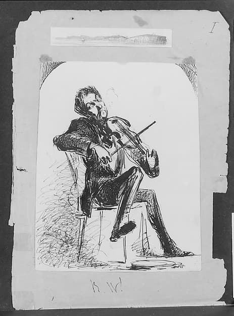 Ross Winans Playing Violin (from Sketchbook)