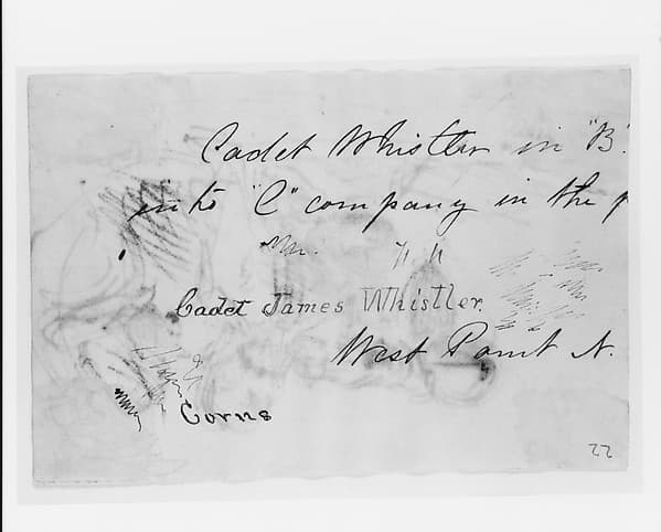 Partial Text from Letter (?); Autograph (from Sketchbook)