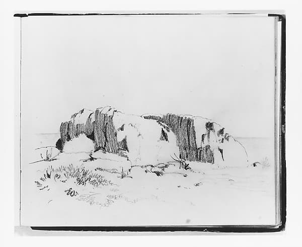 Study of Rocks in a Landscape (from Sketchbook)
