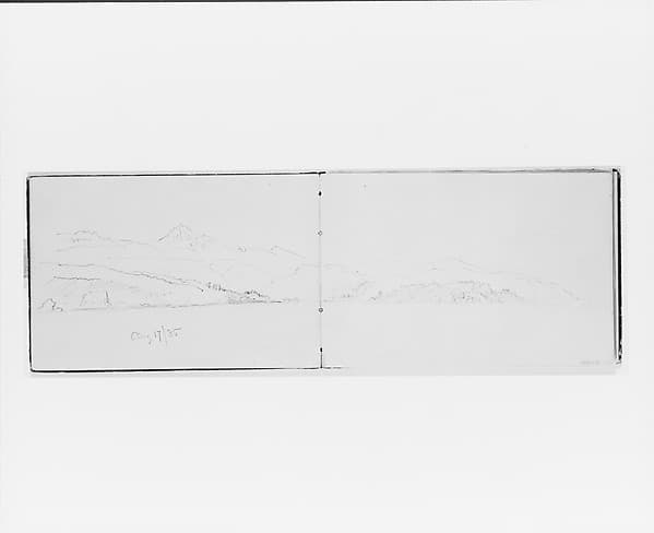 Aug 17/85: Mountain Landscape (from Sketchbook X)