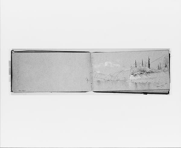 Lake Como, May 1, 1869 (verso, from sketchbook)