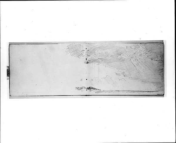 Sketch of Clouds and Terrain (from Sketchbook VII)